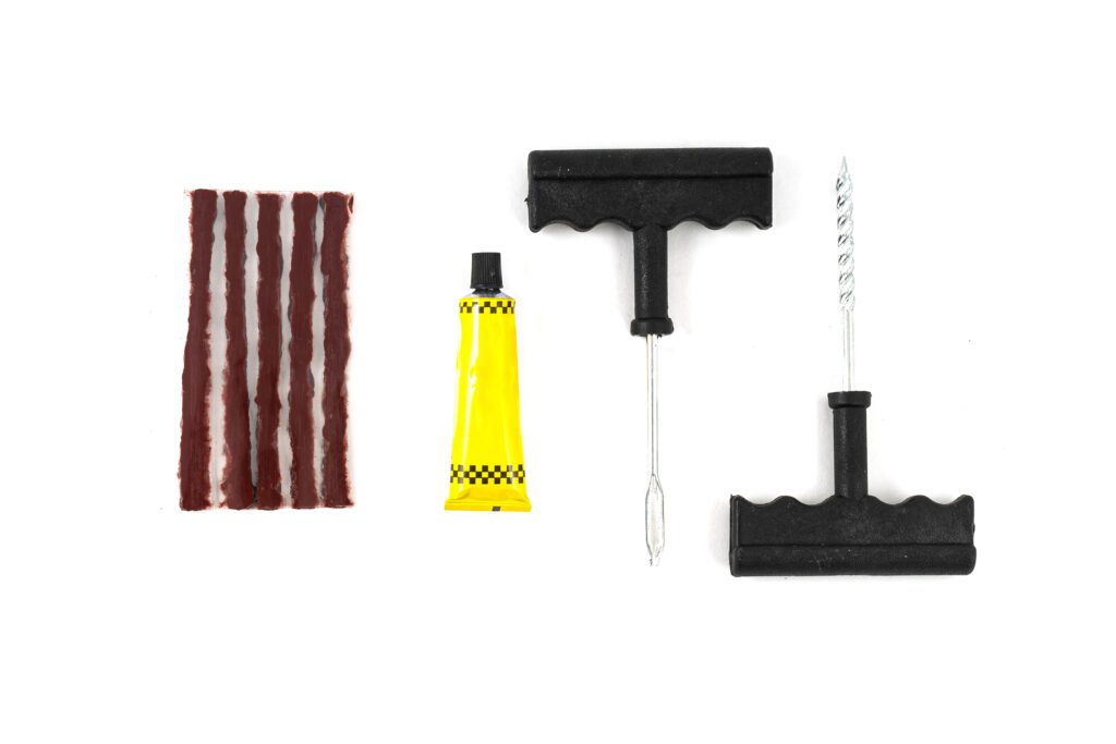A tire plug repair kit.